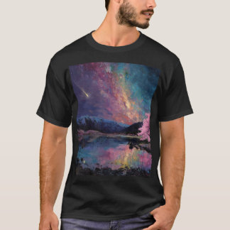 Camiseta "Camiseta Cosmic Night Sky Landscape