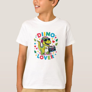 Camiseta "Camiseta de Amante de Dinosaurios – Dino de Dibuj