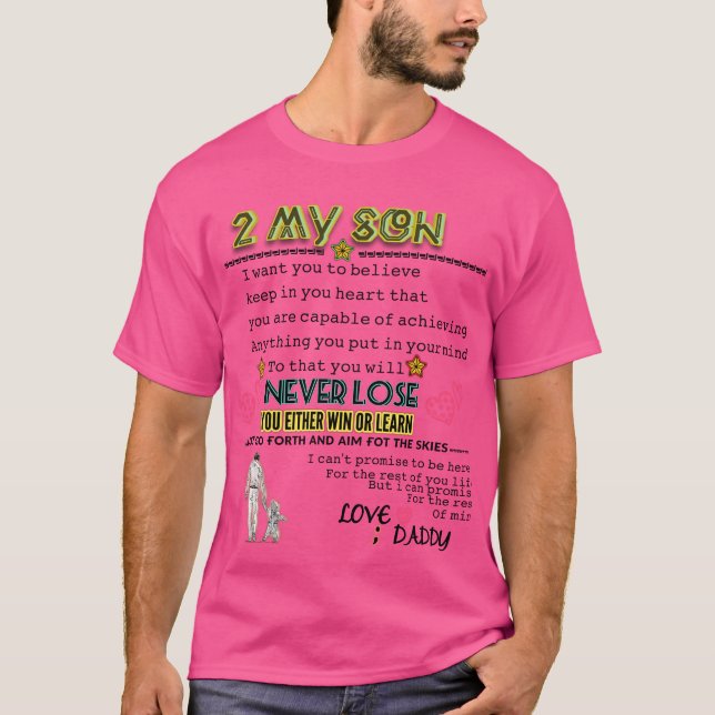 Camiseta "Camiseta de amor de padre Inspirador - Regalo por (Anverso)