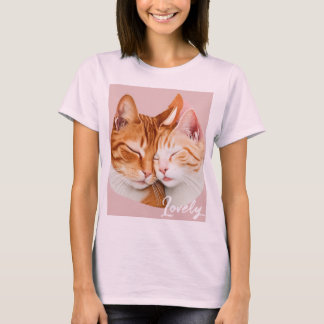 Camiseta "Camiseta de amor para pareja de gatos"