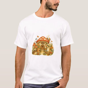 Camiseta "Camiseta de Animales de Cabaña de Hongos Capricho
