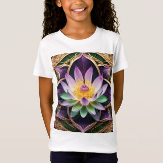 Camiseta "Camiseta de Arte Digital Elegante Lotus Flower"