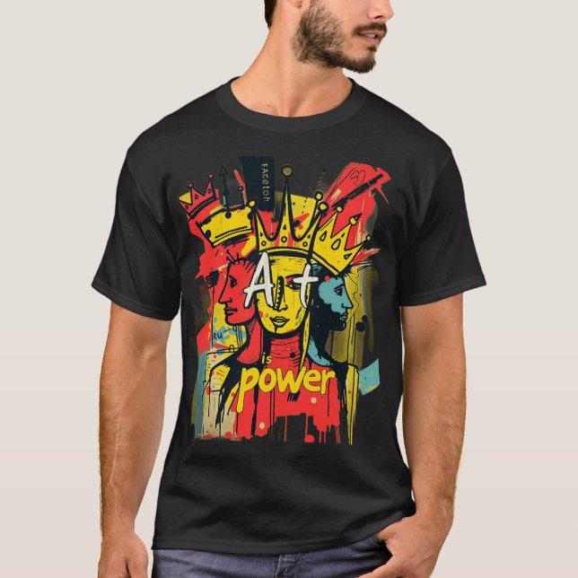 Camiseta "Camiseta de artista Inspirador creativo (Anverso)