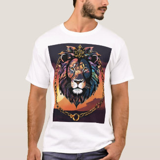 Camiseta "Camiseta De Cabeza De León De Silhouette - Negrit