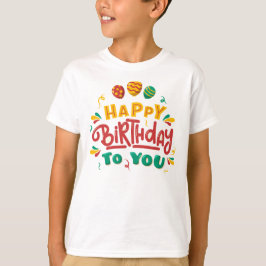 Camiseta "Camiseta de cumpleaños feliz para niños - diversi