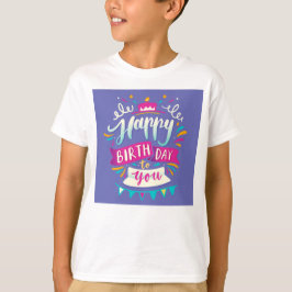 Camiseta "Camiseta de Cumpleaños Lindo para Niños – Celebra