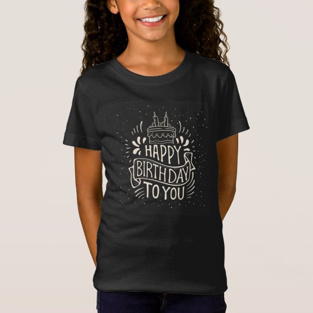 Camiseta "Camiseta de cumpleaños para niños - Celebrar (Anverso)