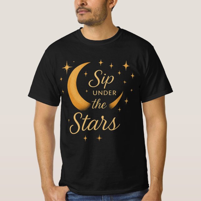 Camiseta "Camiseta de estilo estelar masculino - donde se r (Anverso)