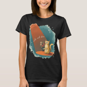 Camiseta “Camiseta de Gato Feliz – Ríe y Brilla – D