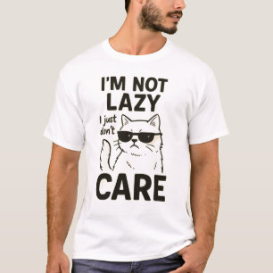 Camiseta "Camiseta de gato perezoso - No soy perezoso, simp