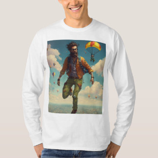Camiseta "Camiseta de Hipster Zombie (sin barba) con buceo 