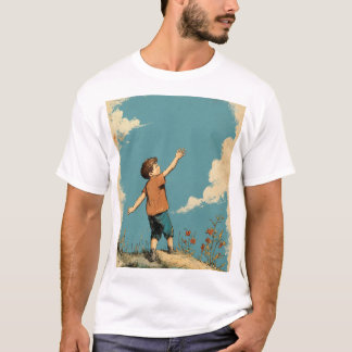 Camiseta "Camiseta de Ilustracion de niño de mano - Grap ún