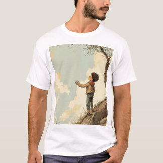 Camiseta "Camiseta de Ilustracion de niño de mano - Grap ún