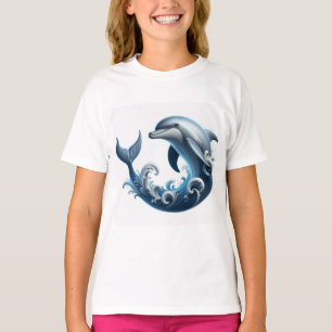 Camiseta "Camiseta de impresión de delfín sinfónico oceánic