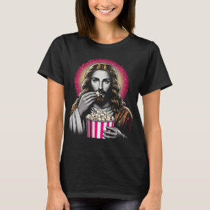 Camiseta ¡Camiseta de Jesús comiendo palomitas de maíz!