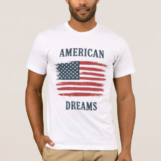 Camiseta "Camiseta de la bandera de los sueños americanos"