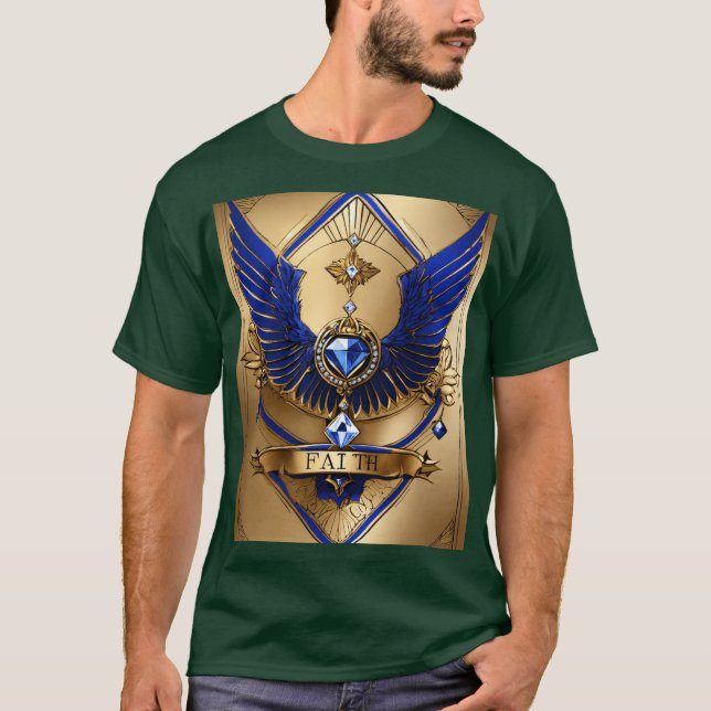 Camiseta 'Camiseta De La Fe De Los Diamantes De Cristal - F (Anverso)