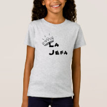 "Camiseta de la niña de Jefa del La"