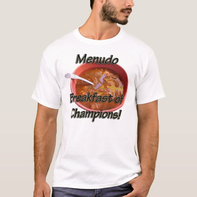 Camiseta ¡Camiseta de Men - desayuno de Menudo de (Anverso)