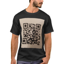 "Camiseta de moda hacia adelante con código QR esc