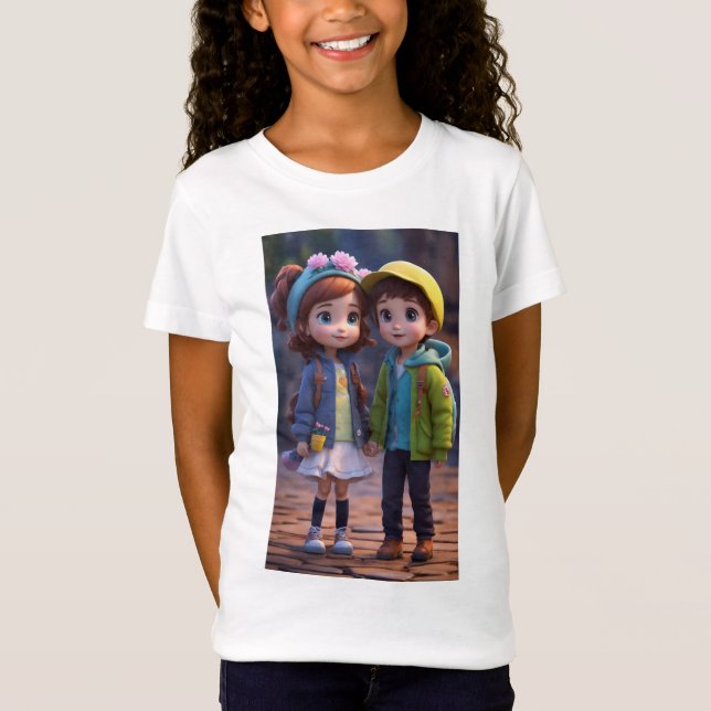 Camiseta "Camiseta de Moda y Chica de moda - Elegante Casua (Anverso)