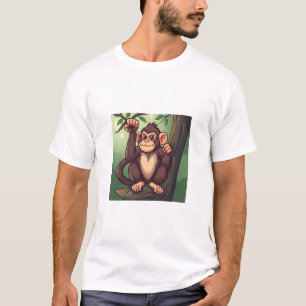 Camiseta "Camiseta De Mono Cuta - Desi De Animal De La Selv