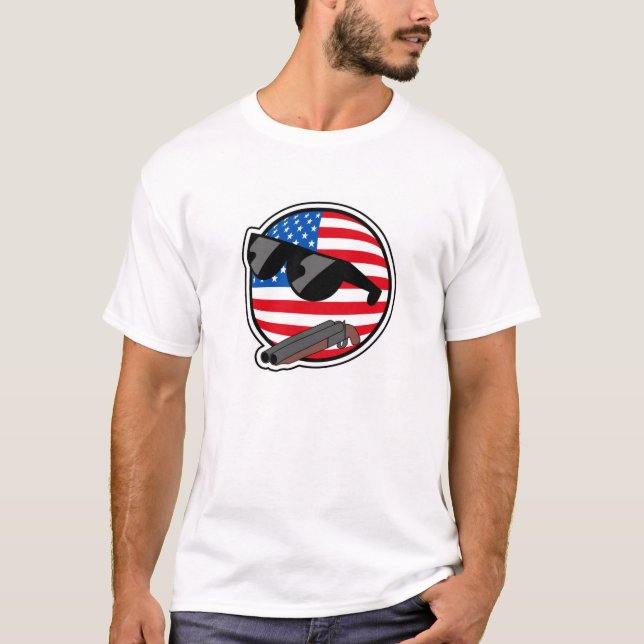 Camiseta 'Camiseta de Murica Polandball (Anverso)