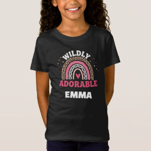 Camiseta "Camiseta de niña personalizada salvajemente adora