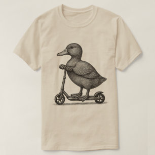 Camiseta "Camiseta de patinete de pato caprichoso - Pato li