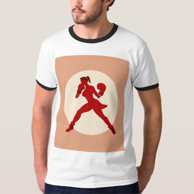 Camiseta "Camiseta de poder de Chica de boxeo" (Anverso)