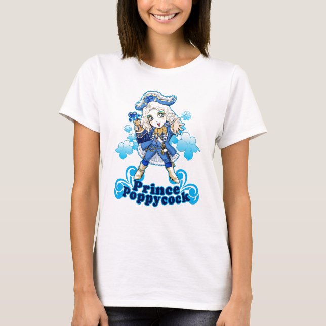Camiseta ¡Camiseta de príncipe Poppycock Bohemian Chibi (Anverso)