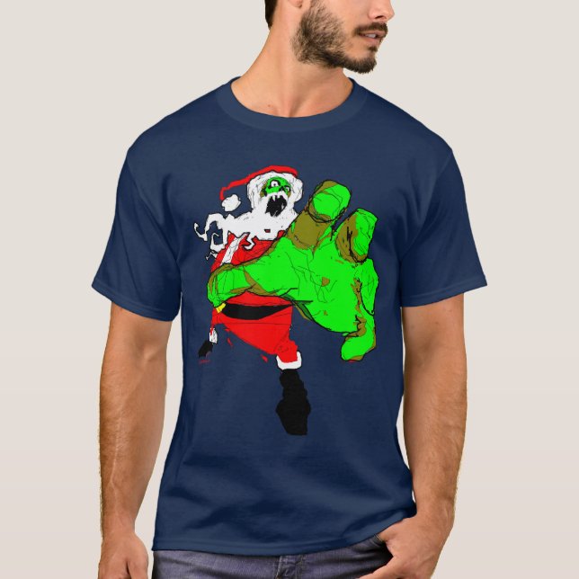 Camiseta ¡Camiseta de Santa del zombi! (Anverso)