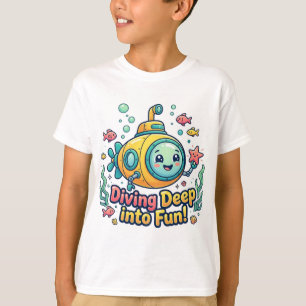 Camiseta ¡Camiseta de Submarino Divertido para Niños: ¡Buce