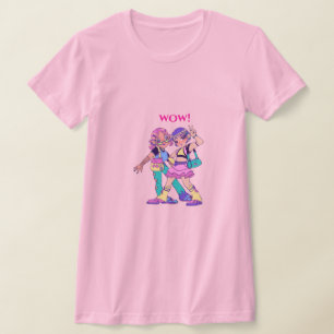 Camiseta "Camiseta de ‘Wow’ de los Chicas animales - Negrit
