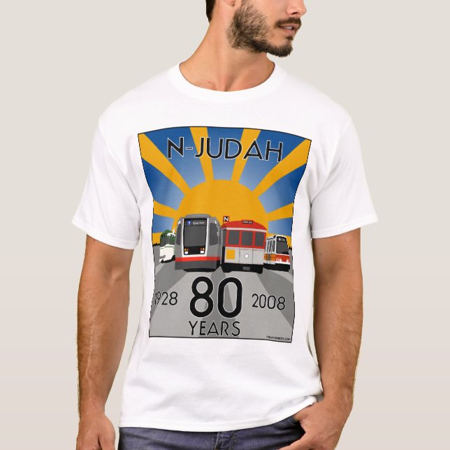 Camiseta ¡Camiseta del aniversario de N Judah 80.o! (Anverso)