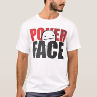 ¡Camiseta del blanco de Meme de la cara de póker!