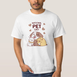 Camiseta "Camiseta del Día Nacional del Mascota - Perro y a
