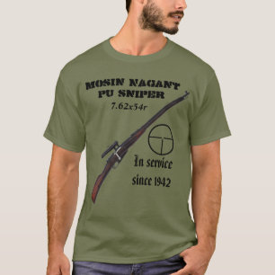 Camiseta ¡Camiseta del francotirador del soviet ww2 Mosin