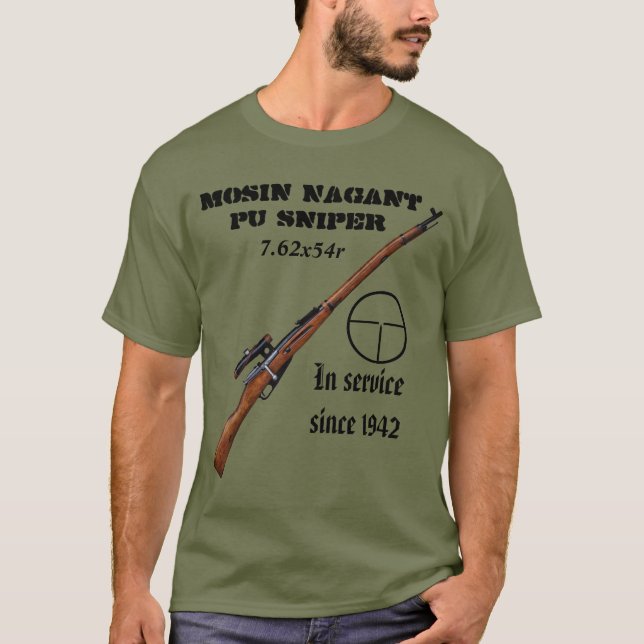 Camiseta ¡Camiseta del francotirador del soviet ww2 Mosin (Anverso)