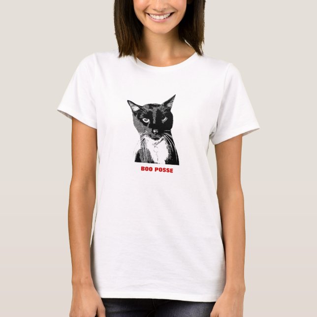 Camiseta "Camiseta del gato del smoking de la pandilla del (Anverso)