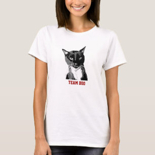 Camiseta "Camiseta del gato del smoking del abucheo del