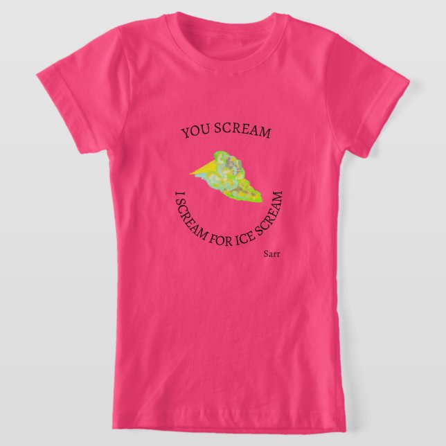 Camiseta Camiseta: deseo de helado (Distribución)