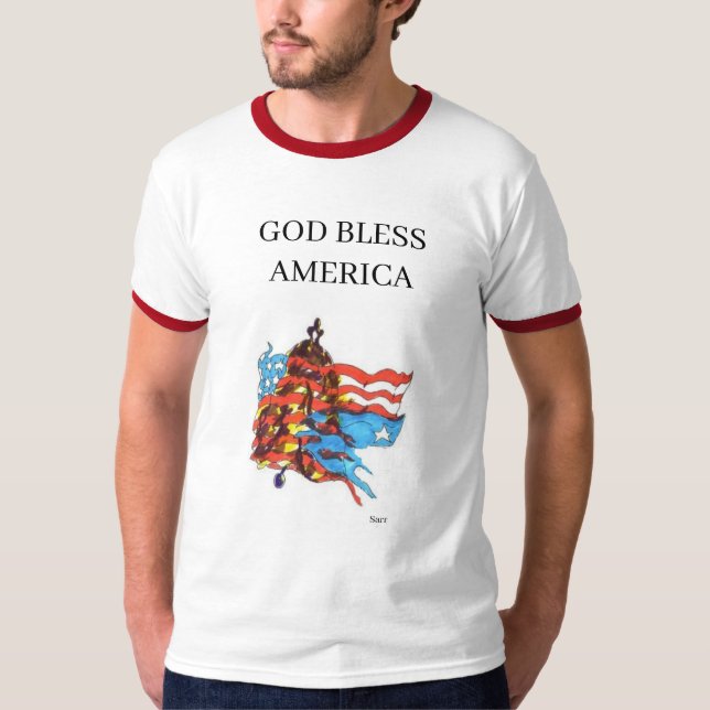 Camiseta Camiseta: DIOS BENDE A ESTADOS UNIDOS (Anverso)