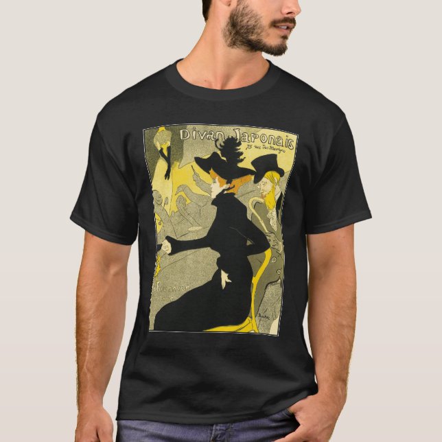 Camiseta Camiseta: Divan Japonais por Toulouse-Lautrec (Anverso)