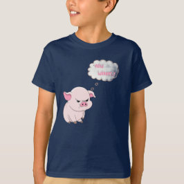 Camiseta ​Camiseta divertida para niños de cerdo enojado ah
