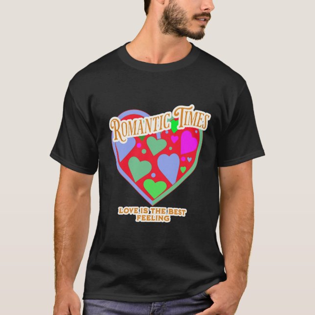 Camiseta "Camiseta El día de San Valentín con tema de coraz (Anverso)
