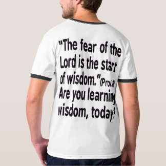 Camiseta Camiseta, El temor del Señor es el comienzo de la