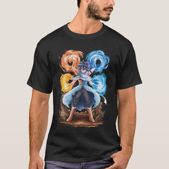 Camiseta "Camiseta Elemental Master Anime - Anime Único (Anverso)