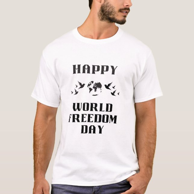 Camiseta "Camiseta en honor del Día Mundial de la Libertad" (Anverso)