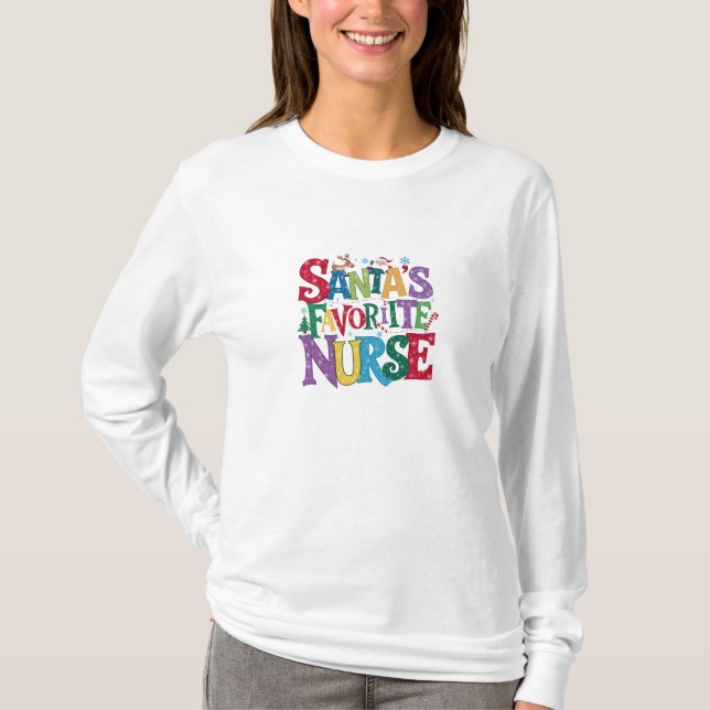 Camiseta, camiseta - Enfermera - Santa (Anverso)